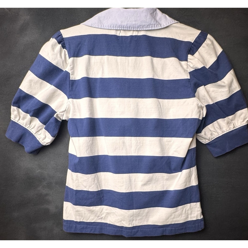 Maeve Anthropologie Puff-Sleeve Polo Top Size Small - Picture 3 of 8
